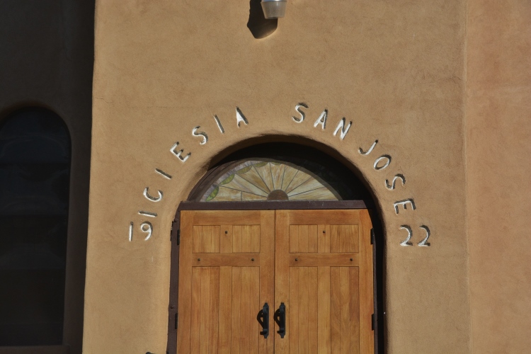 Cerrillos church door